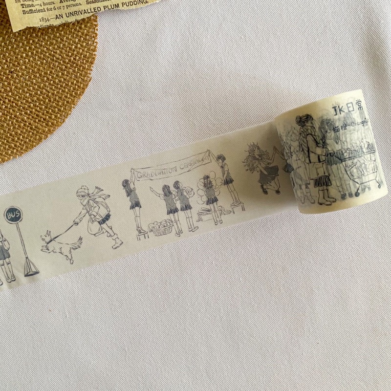 

OrangeCat Ice Daily Washi Tape