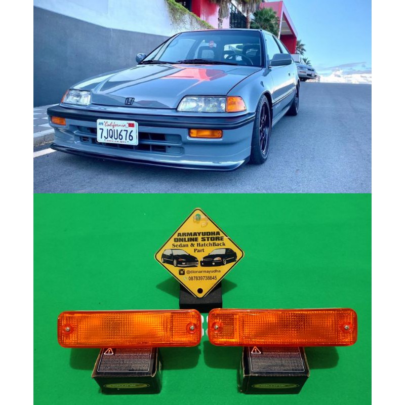 lampu sein bumper honda civic LX Nouva tahun 1988 1989