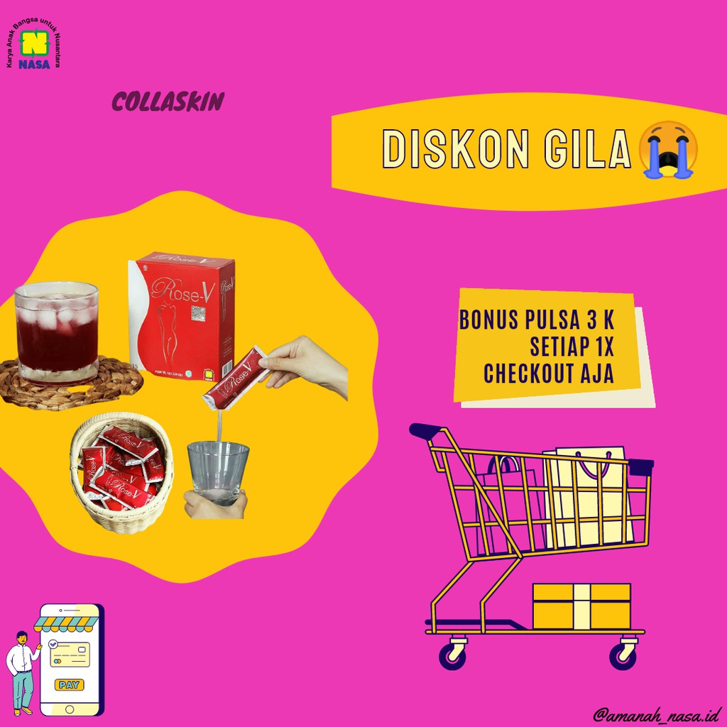 rose v/rose v nasa/ROSE V ORIGINAL NASA PERAWATAN MENGATASI KEPUTIHAN roseV asli original nasa