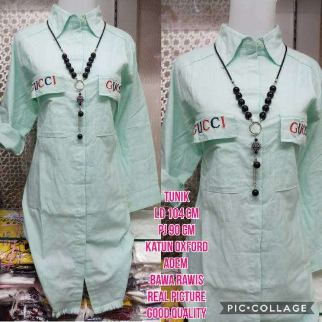 Kemeja wanita Import baru BT43453 Tunik Gucci