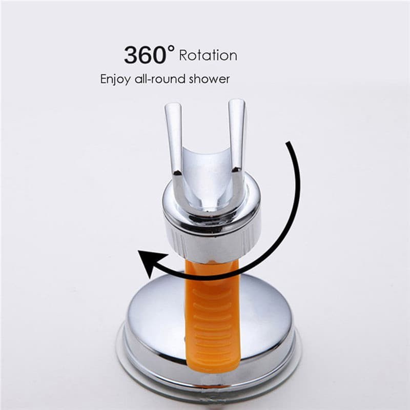 Gantungan Dudukan Shower Holder Tempel Dinding Kamar Mandi Shower Base Bracket Suction Cup