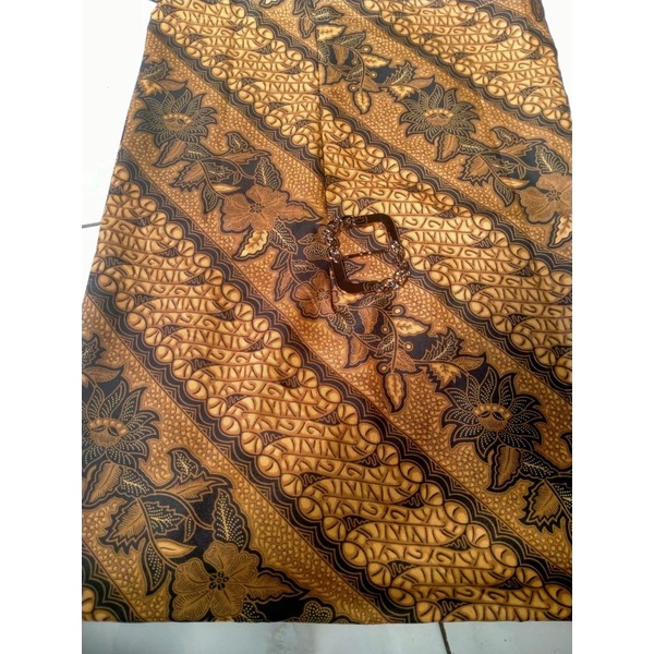 PROMO ROK LILIT BATIK FREE GESPER BAWAHAN KEBAYA ROK PAYA AZALEA KAMBOJA-BATIK COKLAT
