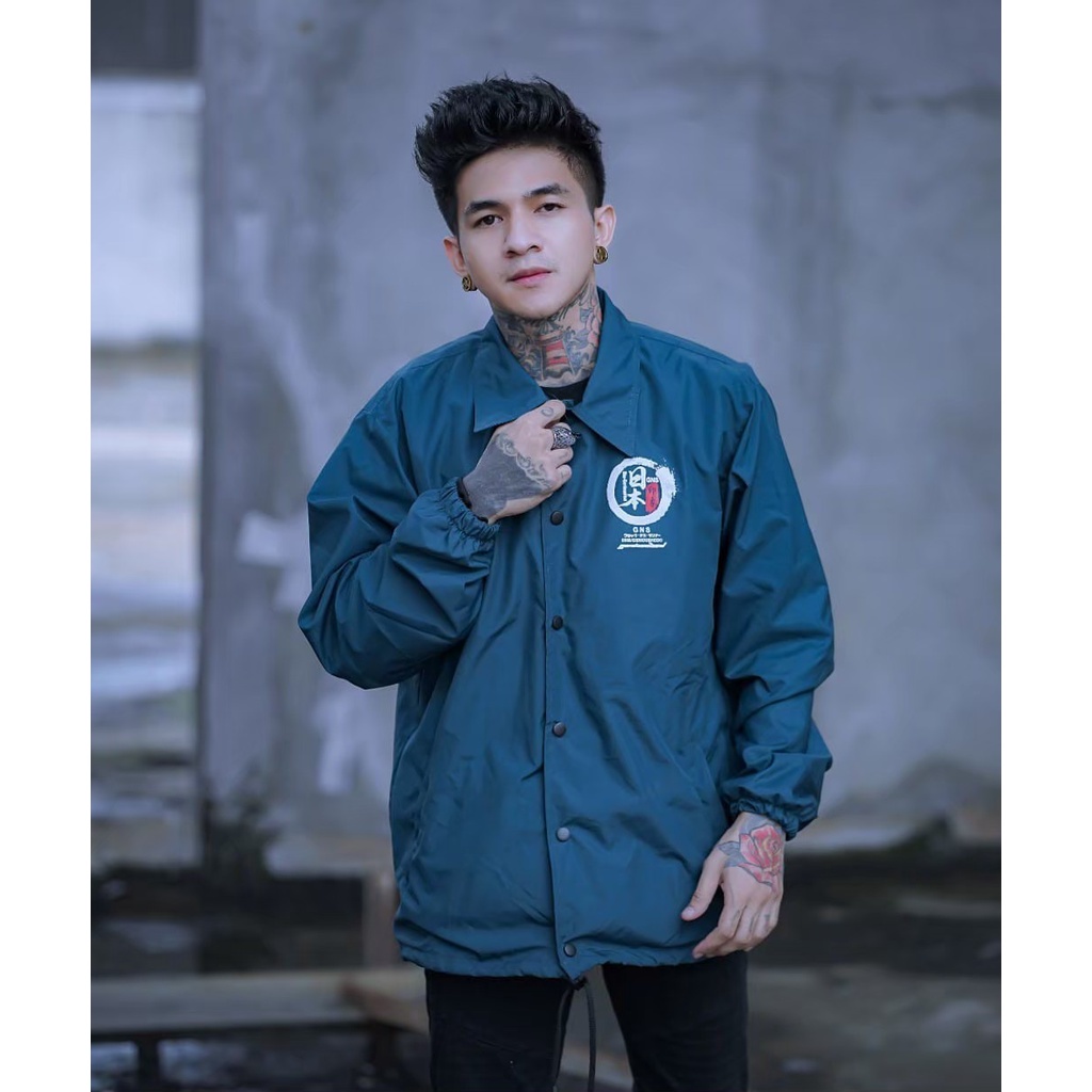 JAKET PRIA - JAKET COACH GENIUS - JAKET WINDBREAKER - JAKET PARASUT PRIA - JAKET PARASUT