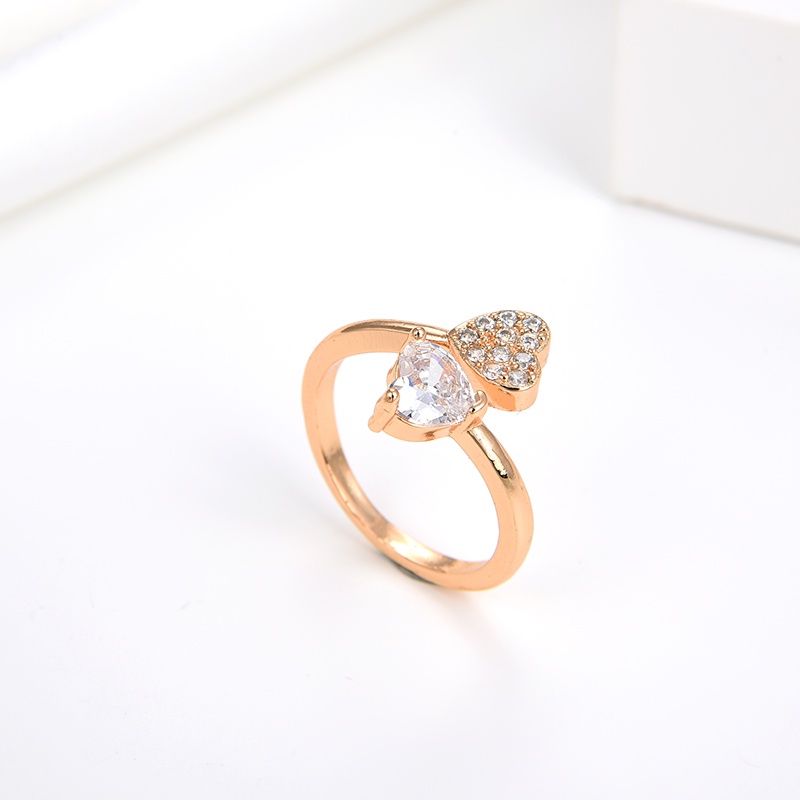 cincin titanium wanita tunangan anti karat emas asli tidak luntur korea silver murah polos couple muda korea anti karat 04J