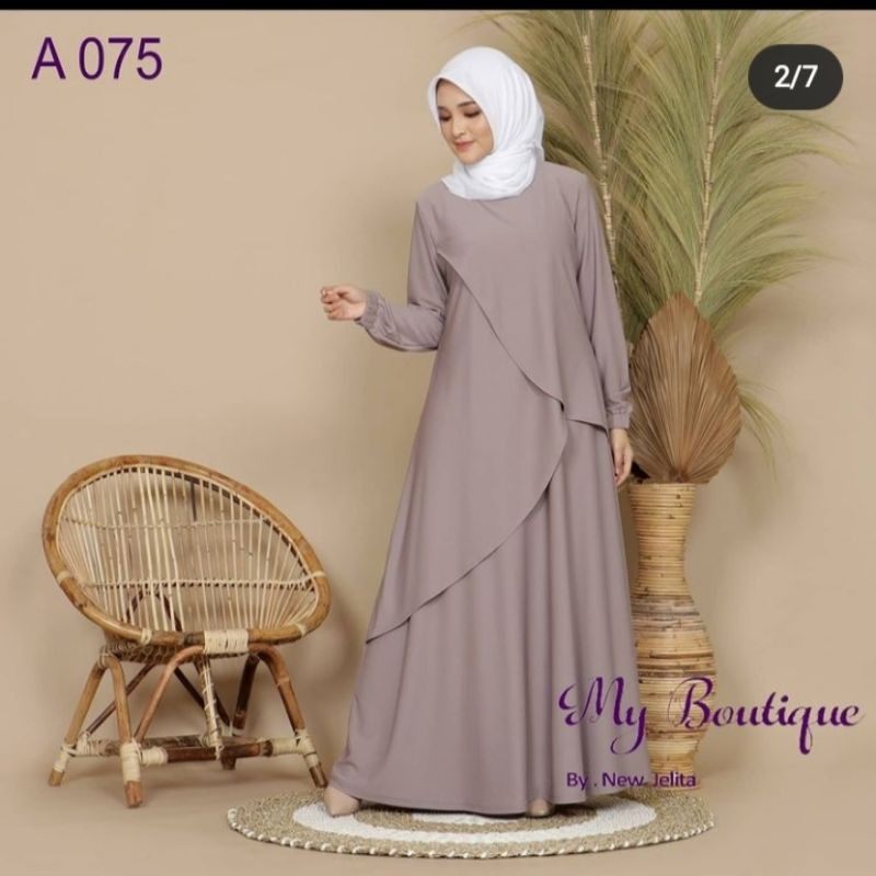 GAMIS MODERN/BAJU MUSLIM WANITA/GAMIS MURAH/PAKAIN MUSLIM WANITA
