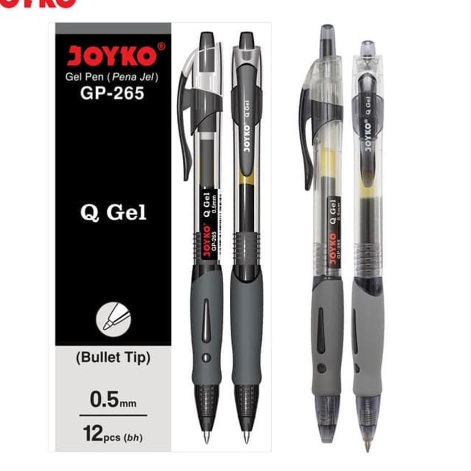 

リ Pulpen Joyko Gel Cetek Q Gel G P-265 1pak -12pcs Berkualitas