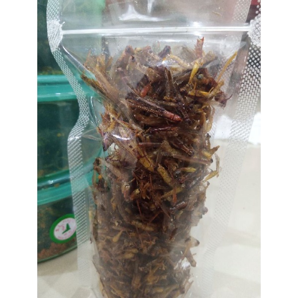 

belalang utis/ sawah goreng standing pouch