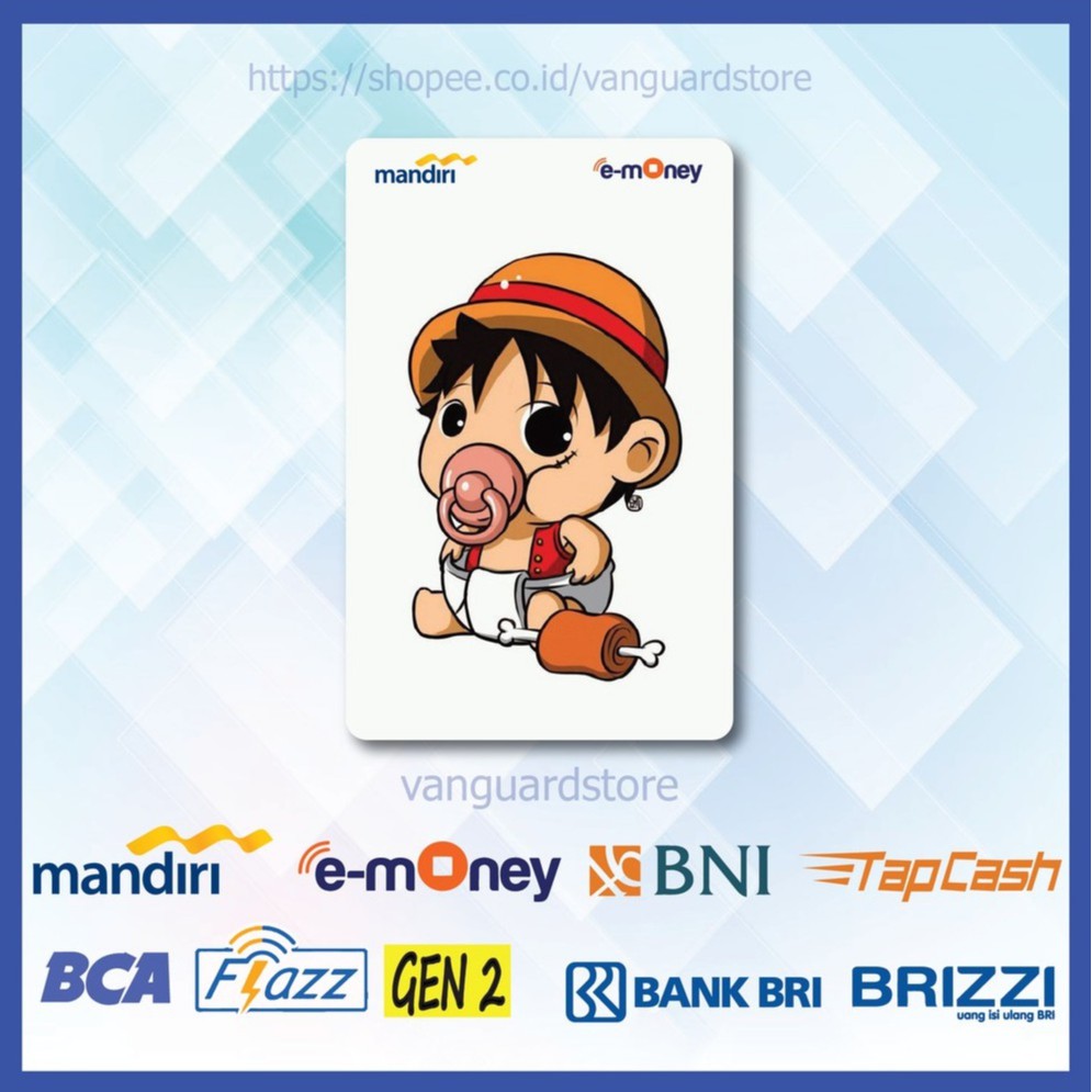 KARTU E MONEY E TOLL IWABE YUINO ANIME JEPANG EMONEY MANDIRI FLAZZ BCA BNI TAPCASH BRIZZI BRI-1 SISI