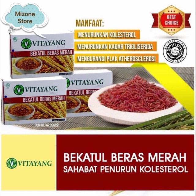 Vitayang Bekatul Beras Merah