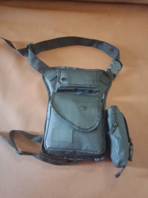 Waistbag paha selempang kulit sintetis waterprof