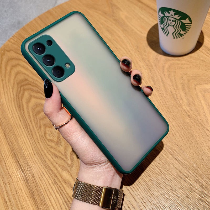 Hard Case Pelindung Lensa Kamera Warna Permen Untuk OPPO Reno 6 6Z 5F 5 Pro 4F 4 SE Lite 3 Pro 2 2Z 2F