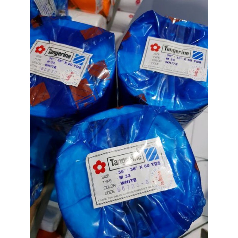 Kain staplek tangerine  m33 per meter