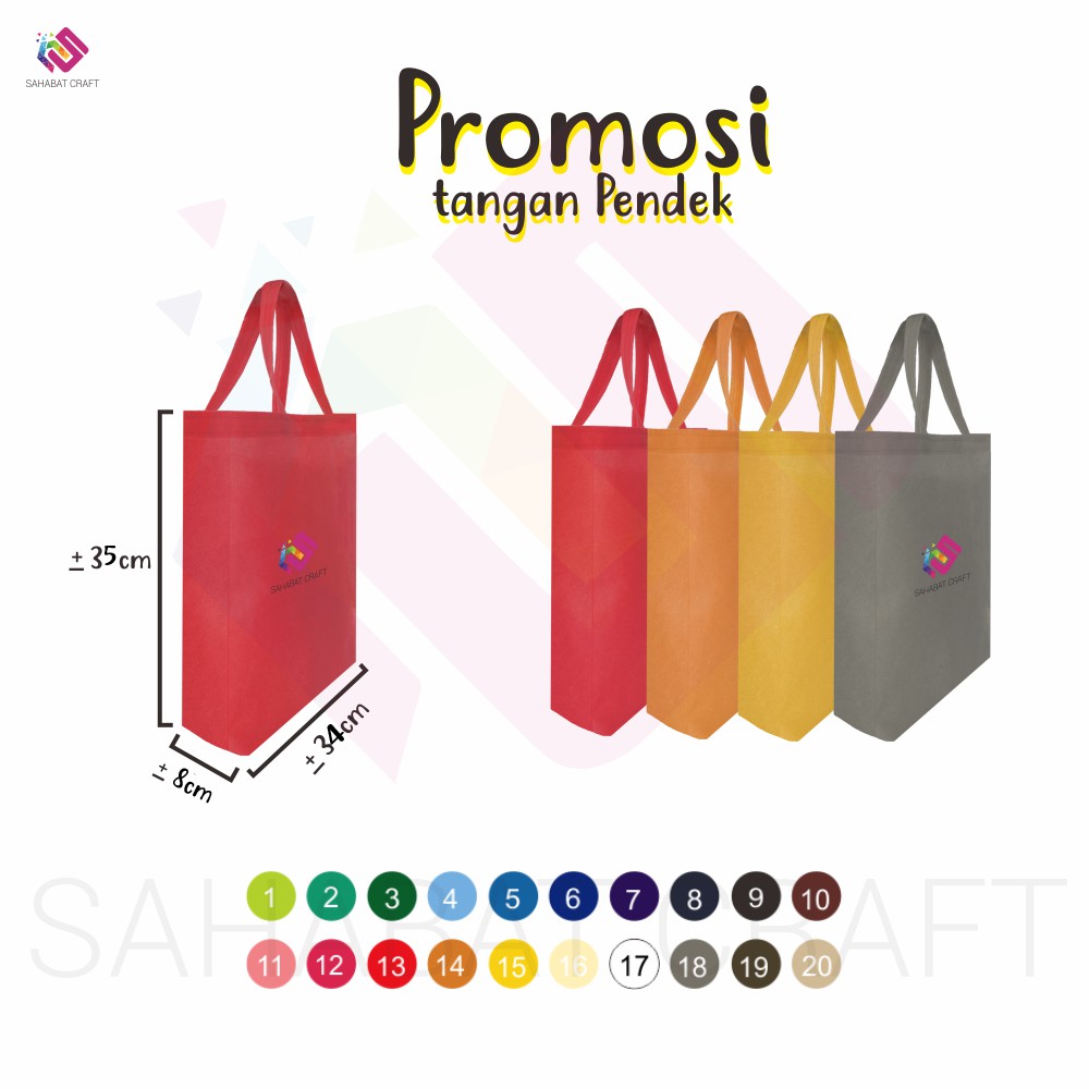 

TAS PROMOSI SPUNBOND GOODIE BAG PRODUSEN LANGSUNG (PRE - ORDER)