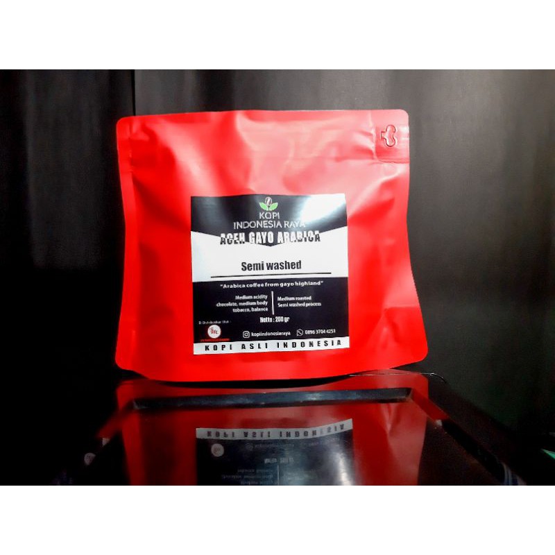 

Biji Kopi Aceh Gayo Takengon Semi Wash Proses 200 gr