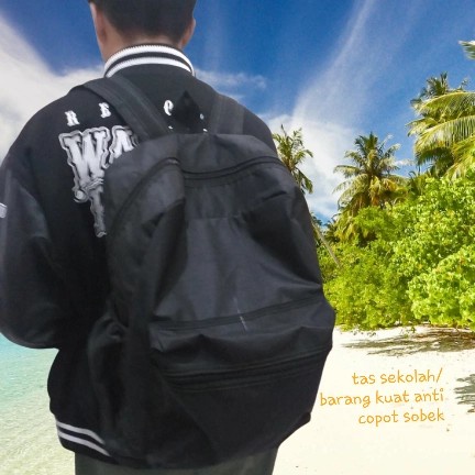 Tas Ransel Gendong Medium Barang / Tas Kurir Camping Sekolah Anti Air/Kantong Gendong OKE