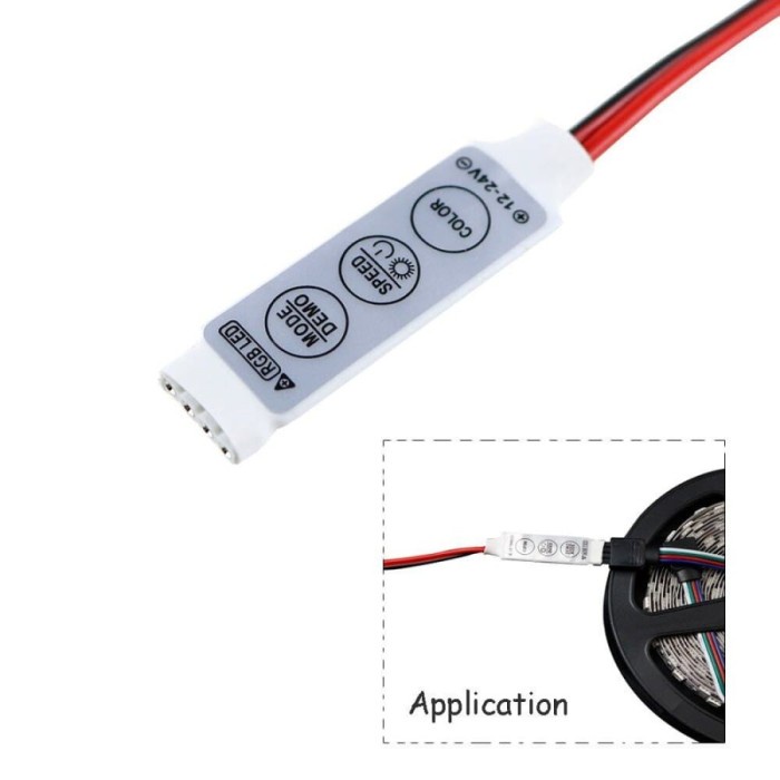 Led Dimmer Controller RGB Mini Modul Led Controler B 12-24V 6A