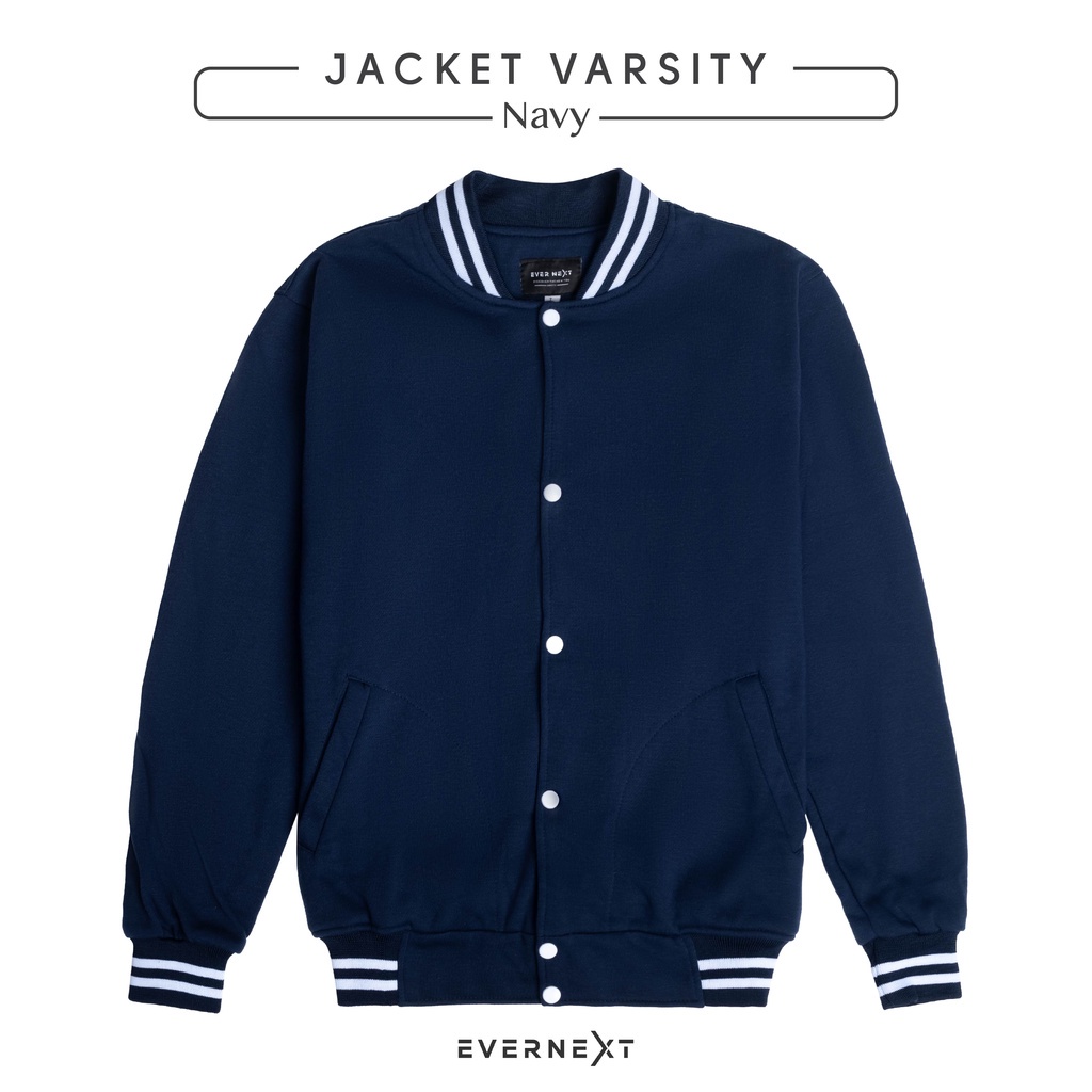 Jaket Baseball Varsity Fleece Tebal Adem Lembut - Jaket Varsity Baseball - Jaket Varsiti - Varsity Jacket Daily Outfit Jaket Harian Original