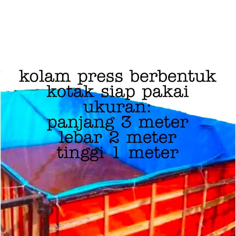 Terpal kotak kolam A12 Ukuran Custom harga permeter persegi/Terpal kolam