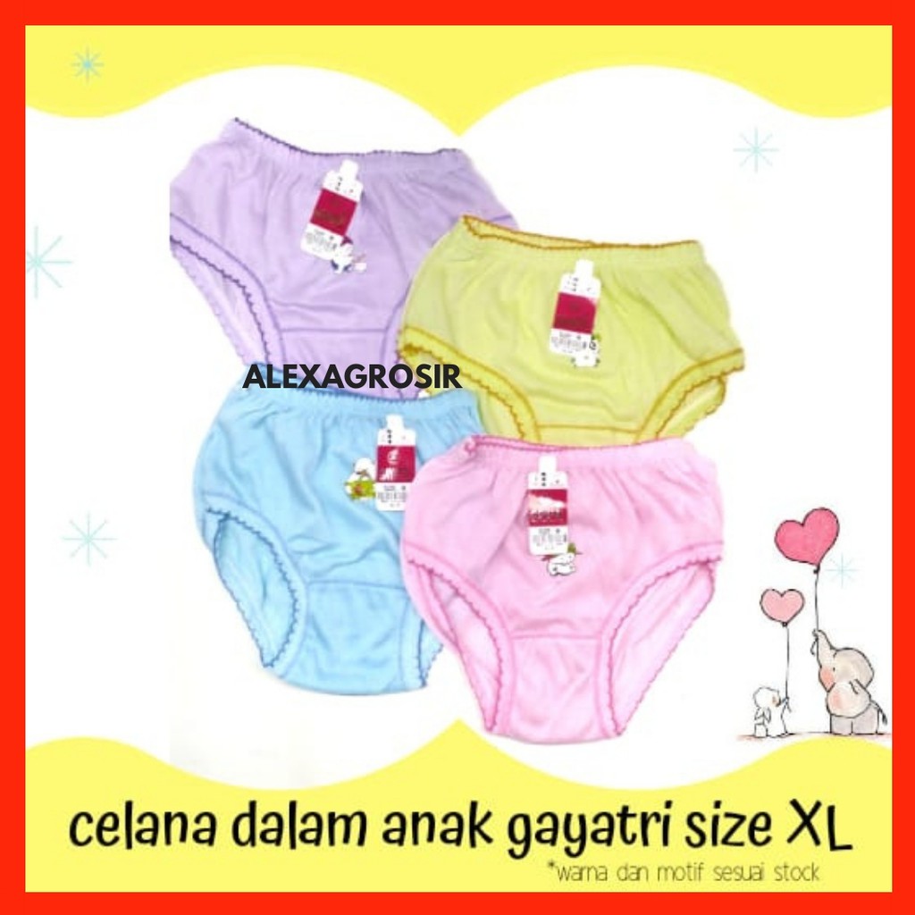 Celana dalam anak 3 - 5 Tahun Size XL Gayatri karakter celana dalam anak murah perempuan