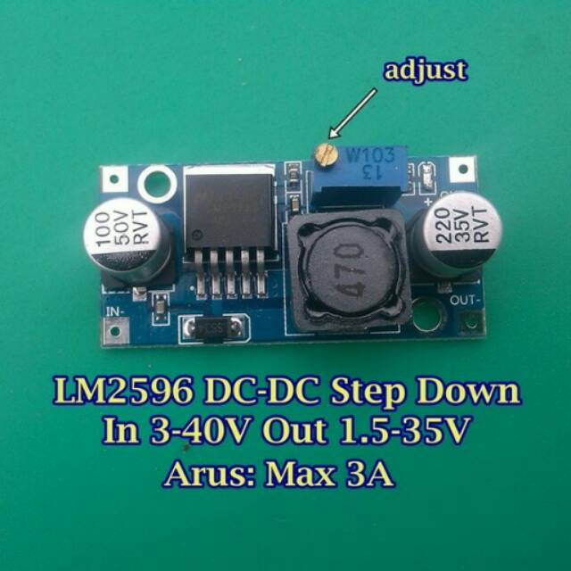 Jual Modul Lm Dc Dc Step Down Input Dc V Output Dc V Shopee Indonesia