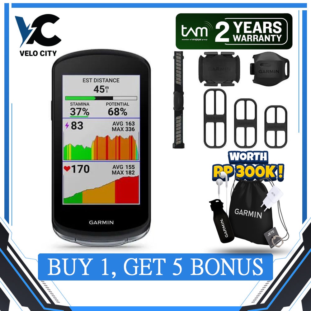 Garmin Edge 1040 Bundle GPS Bike Monitor - Garansi Resmi TAM 2 Tahun