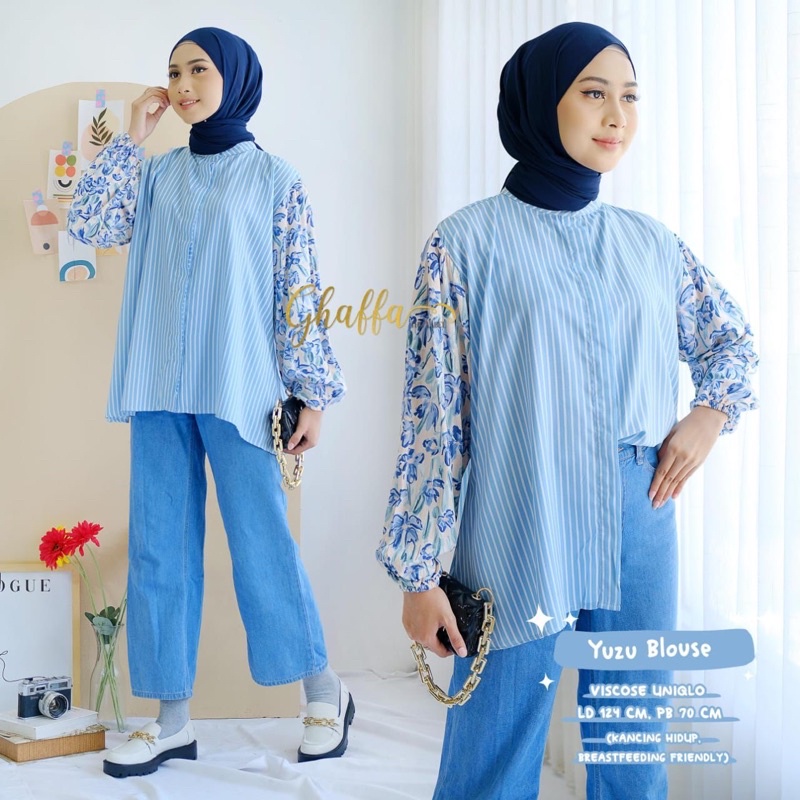 KEMEJA WANITA YUZU BLOUSE BY GHAFFA
