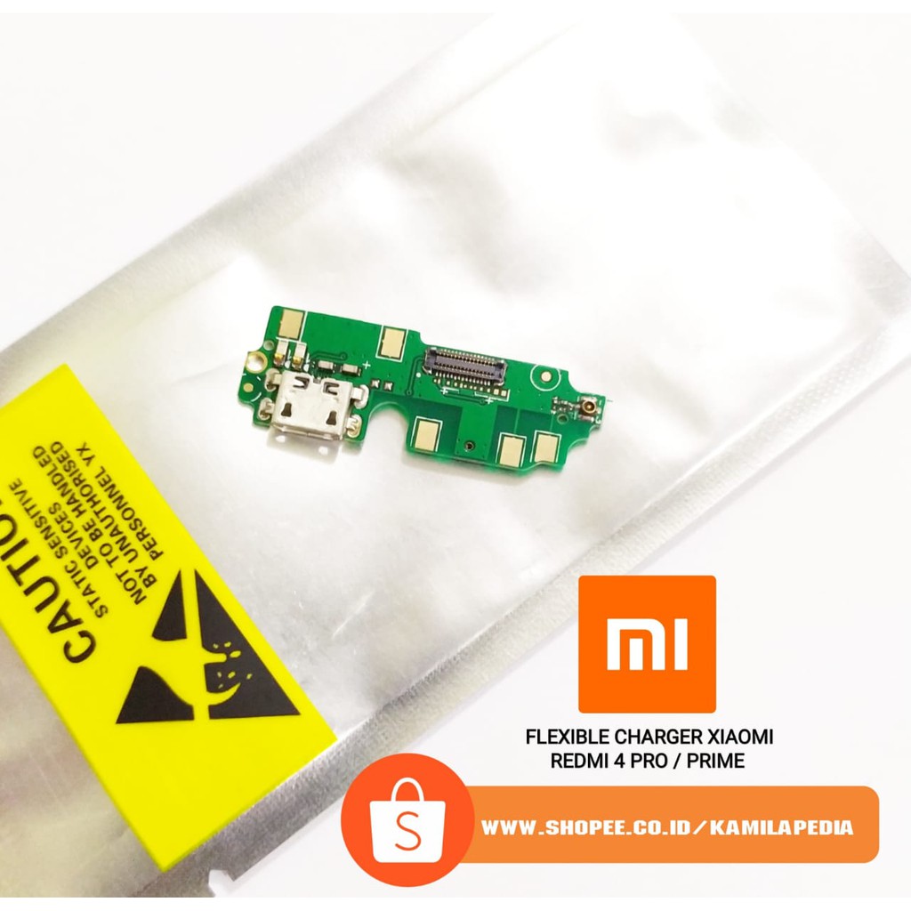 Flexible Charger Xiaomi Redmi 4 Pro & Prime Fullset + Mic / Flexible Cas Xiaomi Redmi 4 Pro & Prime