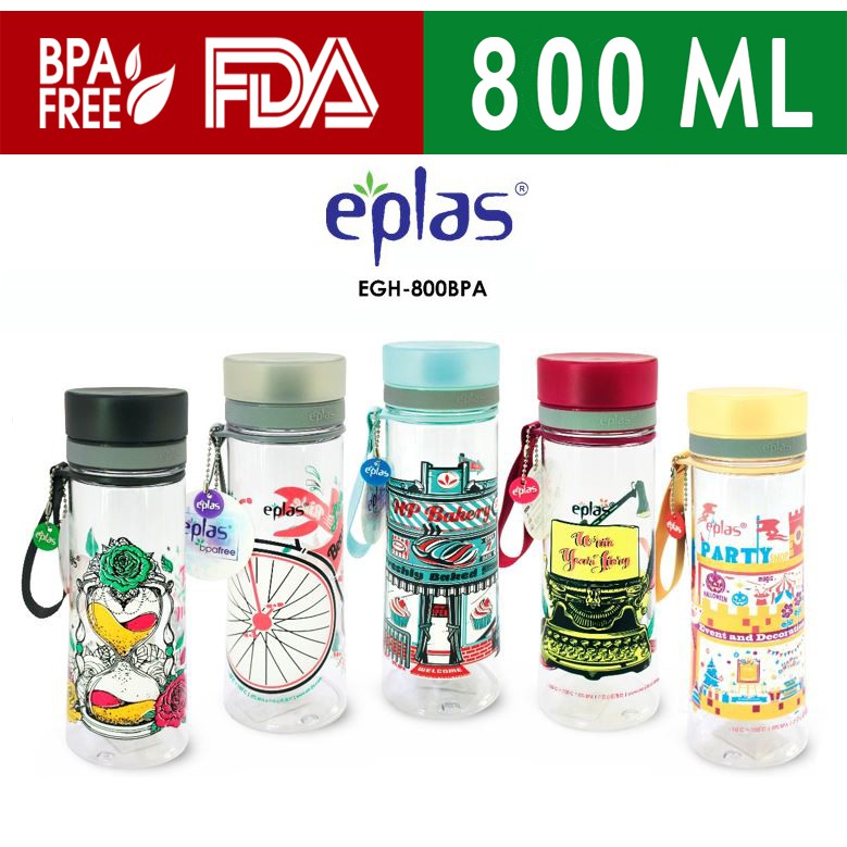 Botol Air Tumbler Tritan With Handle 800ml EPLAS BPA FREE EGH-800BPA