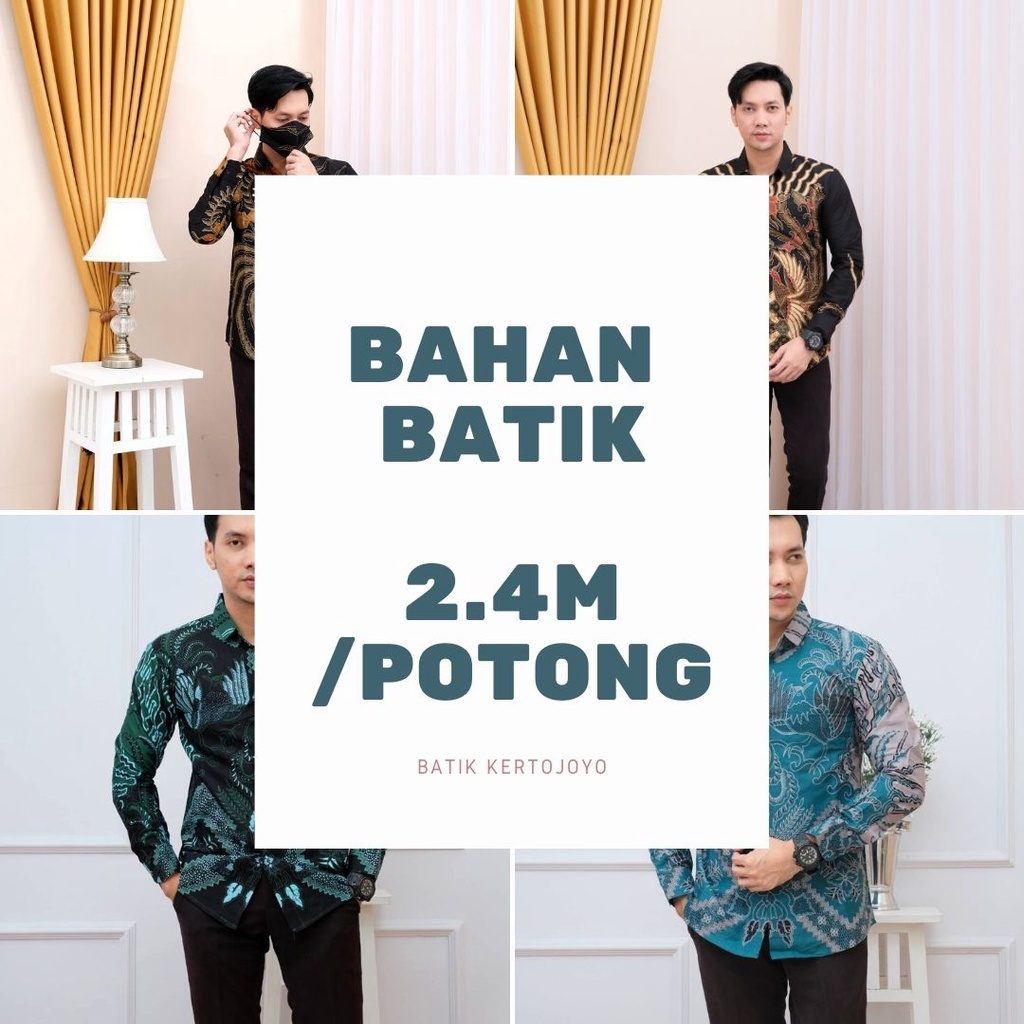 BAHAN KAIN BATIK pria WANITA PANJANG 2.4m modern Baju Batik Pria baju batik Slimfit pria premium baju seragam batik kemeja batik pria lengan panjang full furing baju batik alisan pria Kemeja batik slim fit pria batik pria premium batik solo