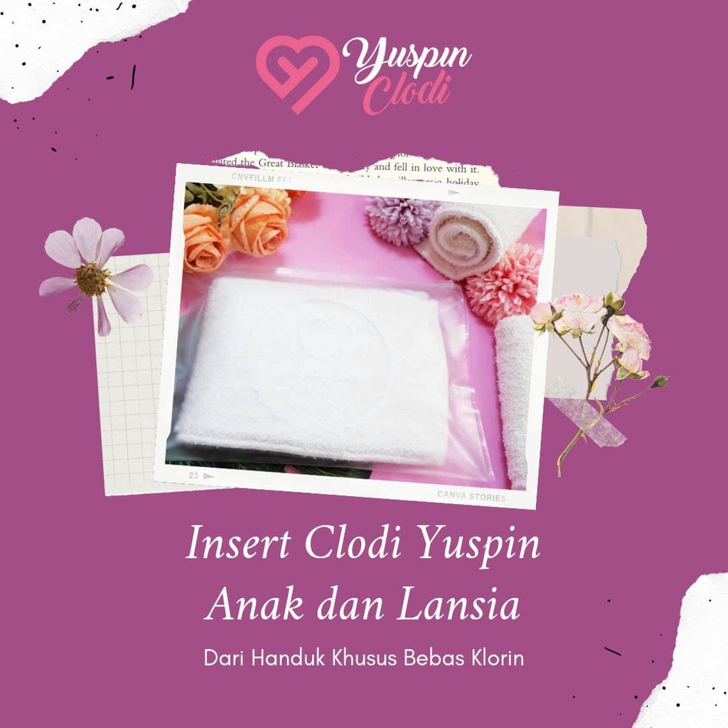 Insert Clodi Yuspin Pants Atau Snap Untuk Bayi Anak Dan Lansia