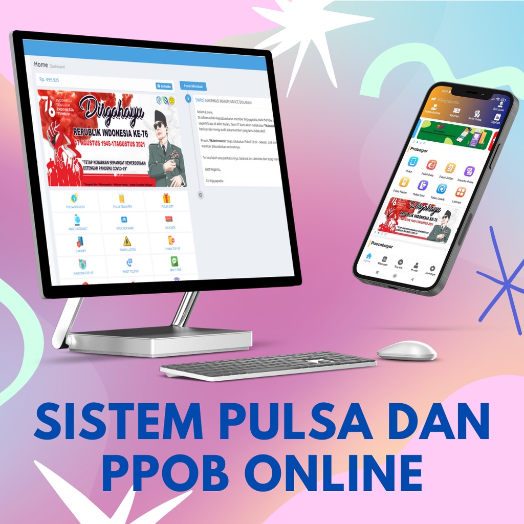 Software Aplikasi Server Pulsa dan PPOB Berbasis Web dan Android