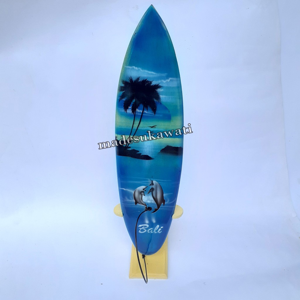 Hiasan meja Surfing pajangan miniatur papan selancar bali