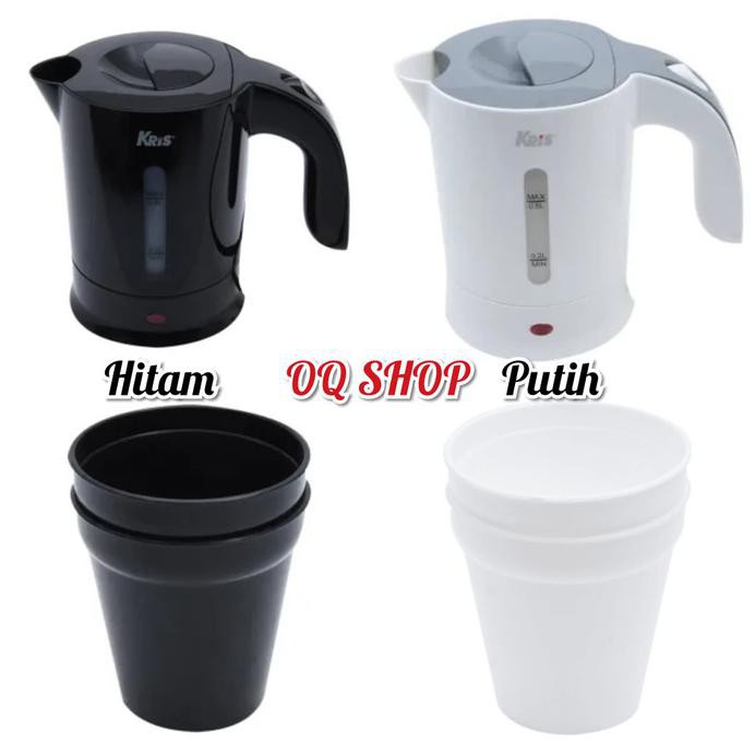 KRIS TRAVEL WATER KETTLE / KETEL PEMANAS AIR / TEKO LISTRIK 0,5LTR TERBARU