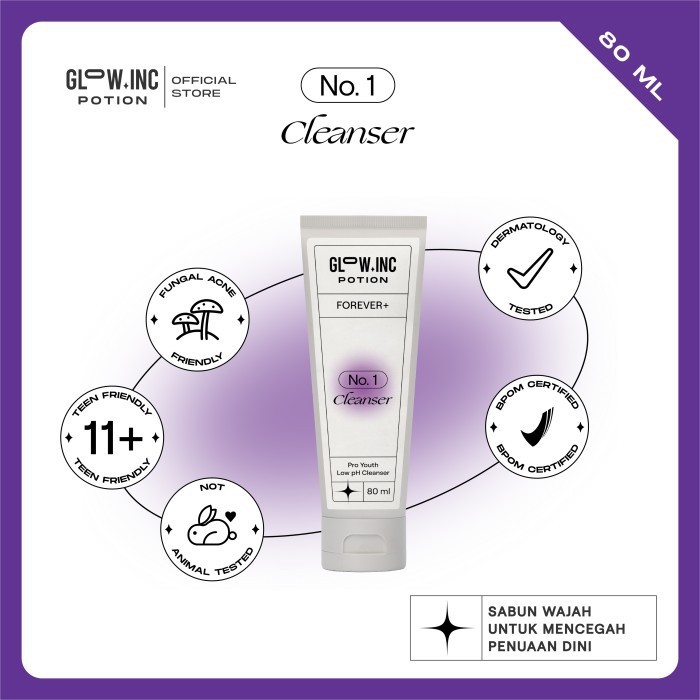 ★ BB ★ GLOWINC POTION FOREVER+ Pro Youth Low pH Cleanser