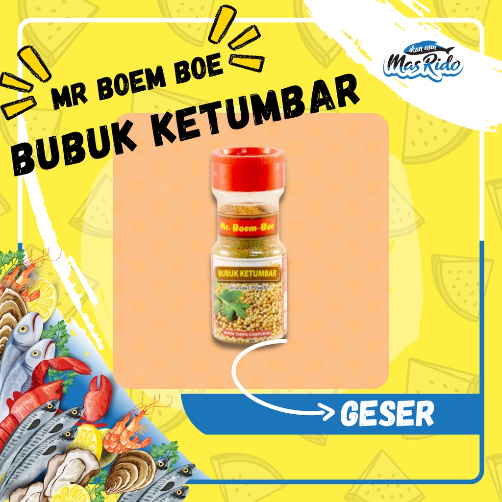 

Bubuk Ketumbar 50 Gram Ketumbar Bubuk Mr. Boem-Boe Bumbu Masakan