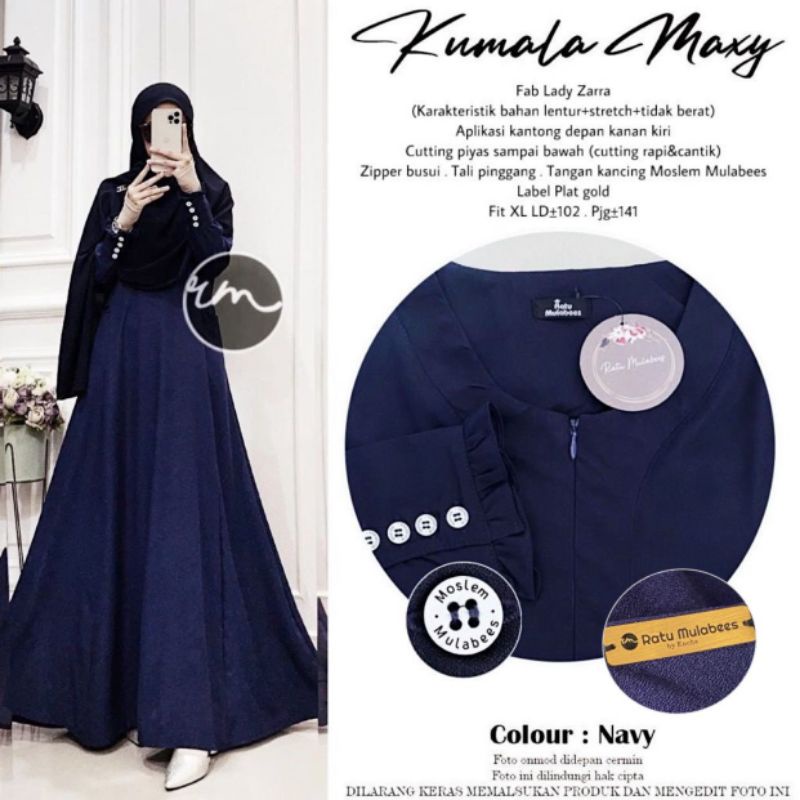 KUMALA MAXY by Ratu Mulabees Gamis Murah Gamis Mewah Gamis Lebaran Terbaru