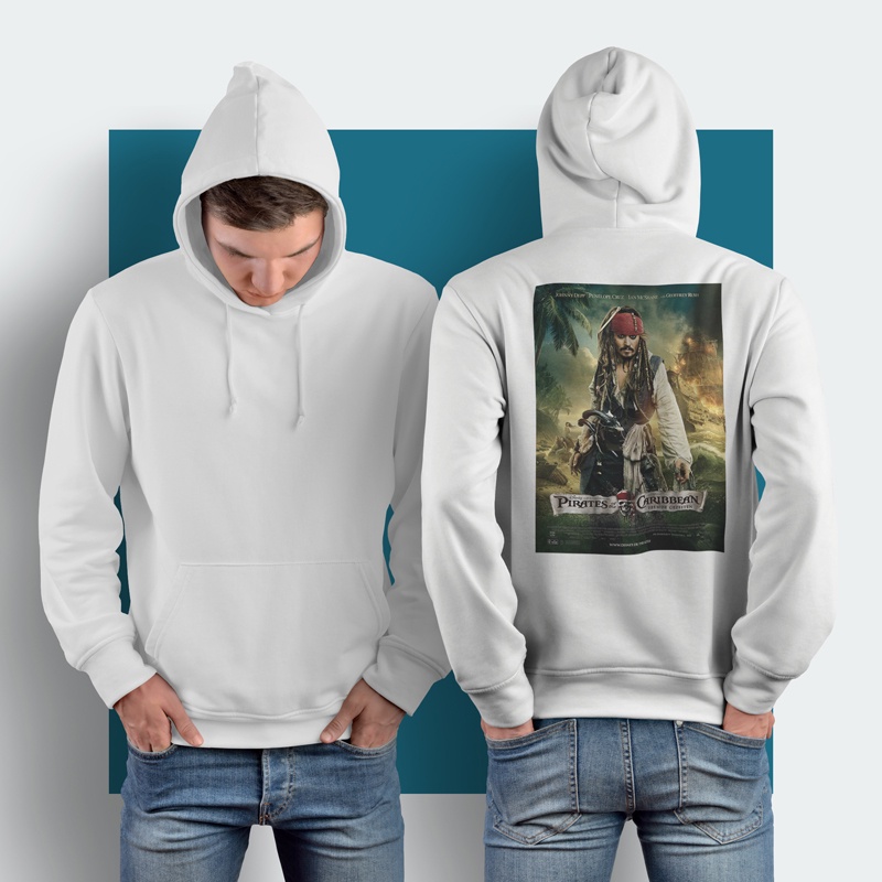 Hoodie Pirates of The Caribbean Hoodie Jumper Casual Pullover Hoodie Unisex [Bisa COD] New Hoodie