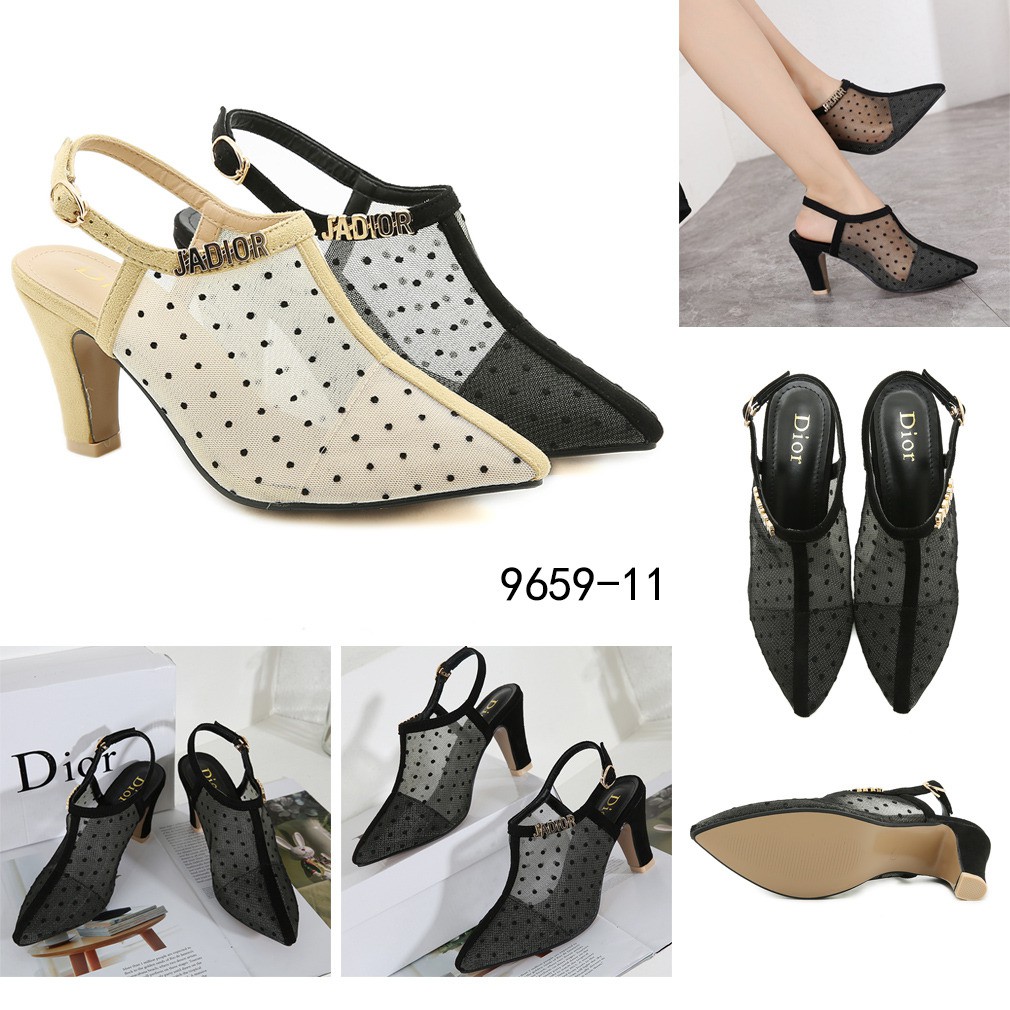 New Arrival ! Top Best Seller Shoes !  Sepatu Wanita Slingback Heel Shoes 9659-11