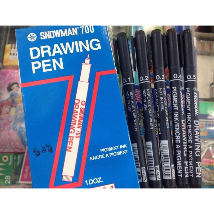 

SNOWMAN DRAWING PEN 0 05-0 5 MM PULPEN GAMBAR LUSIN PER 12 PCS FVD643621