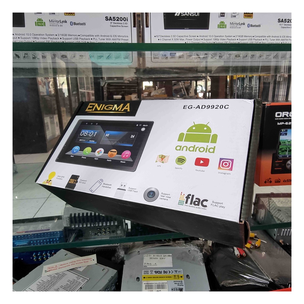 Double Din Android Enigma 7 inch Wi-Fi Bluetooth Mirroring HD 1080P High Quality