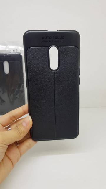 Auto Focus Oppo K3 6.5 inchi Leather Soft Case Oppo K3 Auto Fokus Realme X Motif Kulit Jeruk