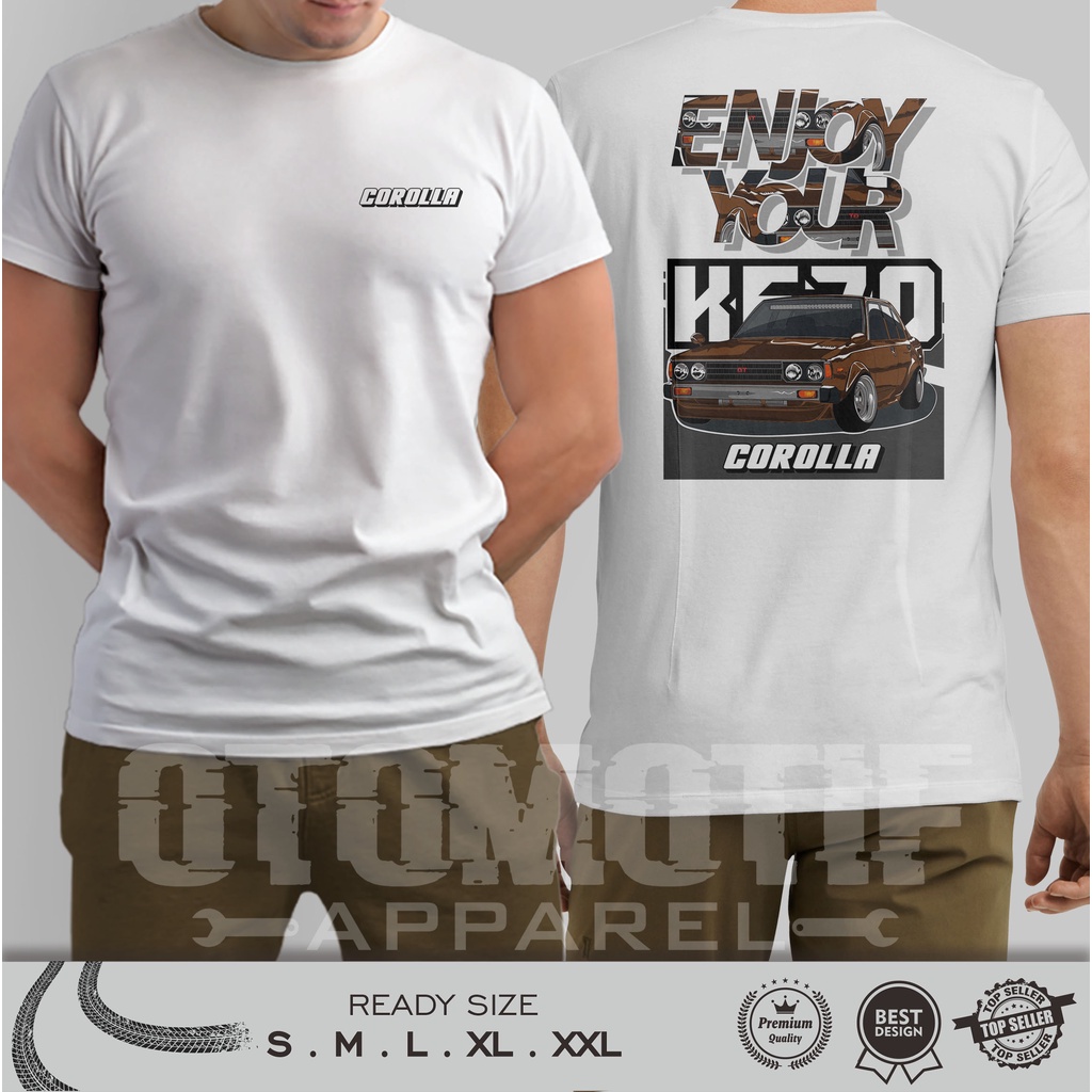 KAOS OTOMOTIF TOYOTA COROLLA KE70 ENJOY YOUR KE70 REAR SERIES 04