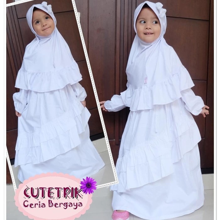 Gamis Cutetrik Putih Gamis Anak White Dress