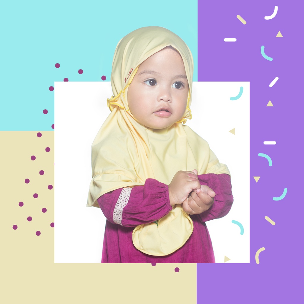 Hijab Kids Adonis - Jilbab Anak - Jilbab Usia 1-2 - Tahun - Jilbab Terlucu