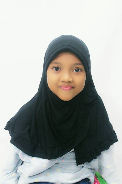 Jilbab Kerut / Hijab Instan anak Bahan  Rayon Spandek