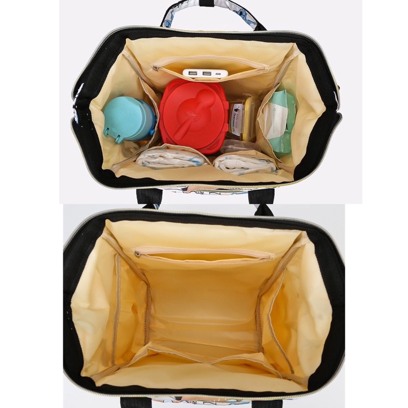 TAS BAYI 6010 - Tas Bayi LTS CARTOON Ransel Perlengkapan Travelling Popok Bayi Tas Diaper Bag Anello - G1