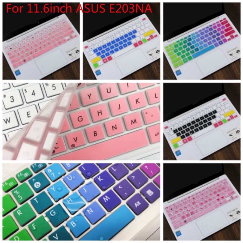 Cover Pelindung Keyboard Bahan Silikon Lembut Ultra Tipis untuk Asus e203na 11.6Inch