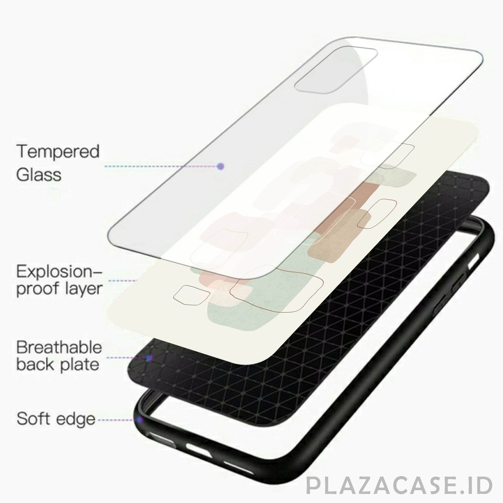 [K30] Soft Case Glass Kaca Aesthetic for Redmi POCO M3 NOTE 9 NOTE 9 PRO 9T 9C 9A NOTE 10 NOTE 8 7A