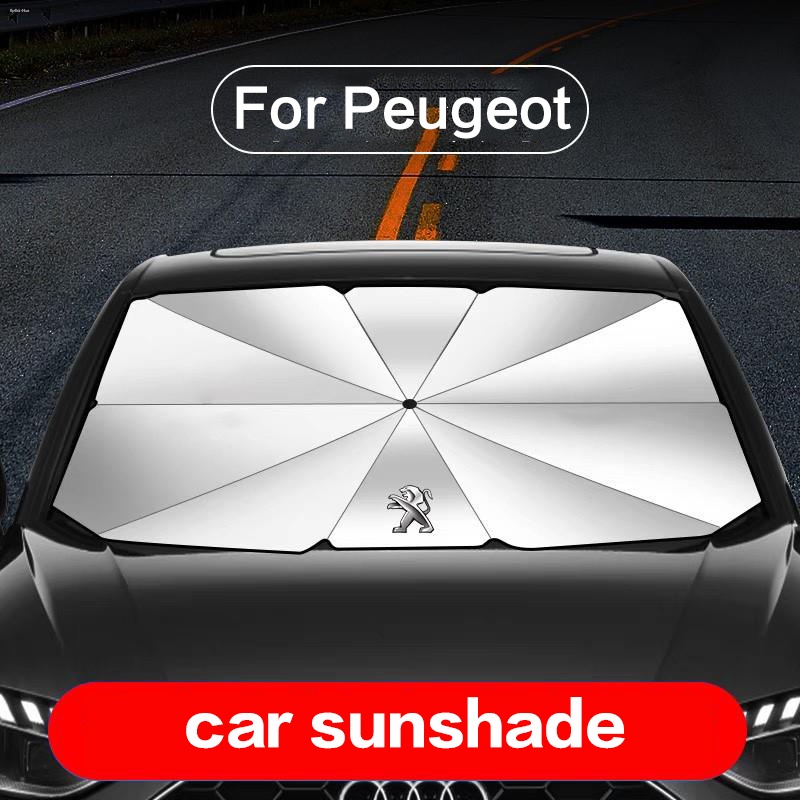 Sun Shade Kaca Depan Mobil Insulasi Panas Untuk Peugeot 206 207 307 208 308 508 4008 RCZ 5008