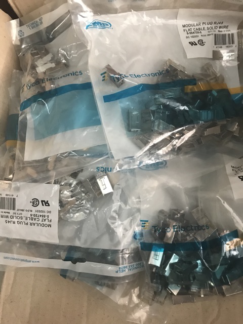 CONNECTOR RJ45 Besi konektor lan cat5e cat6e amp isi 50pc